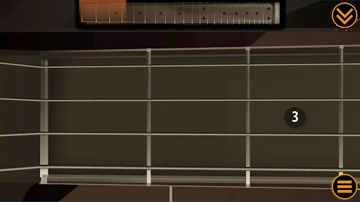 Bass Guitar Funk fretboard grid display for bass guitar note and fret selection