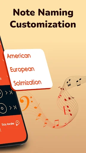 Note naming customization options with American, European, and Solmization systems for ukulele tuning preferences